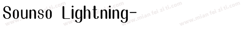 Sounso Lightning字体转换